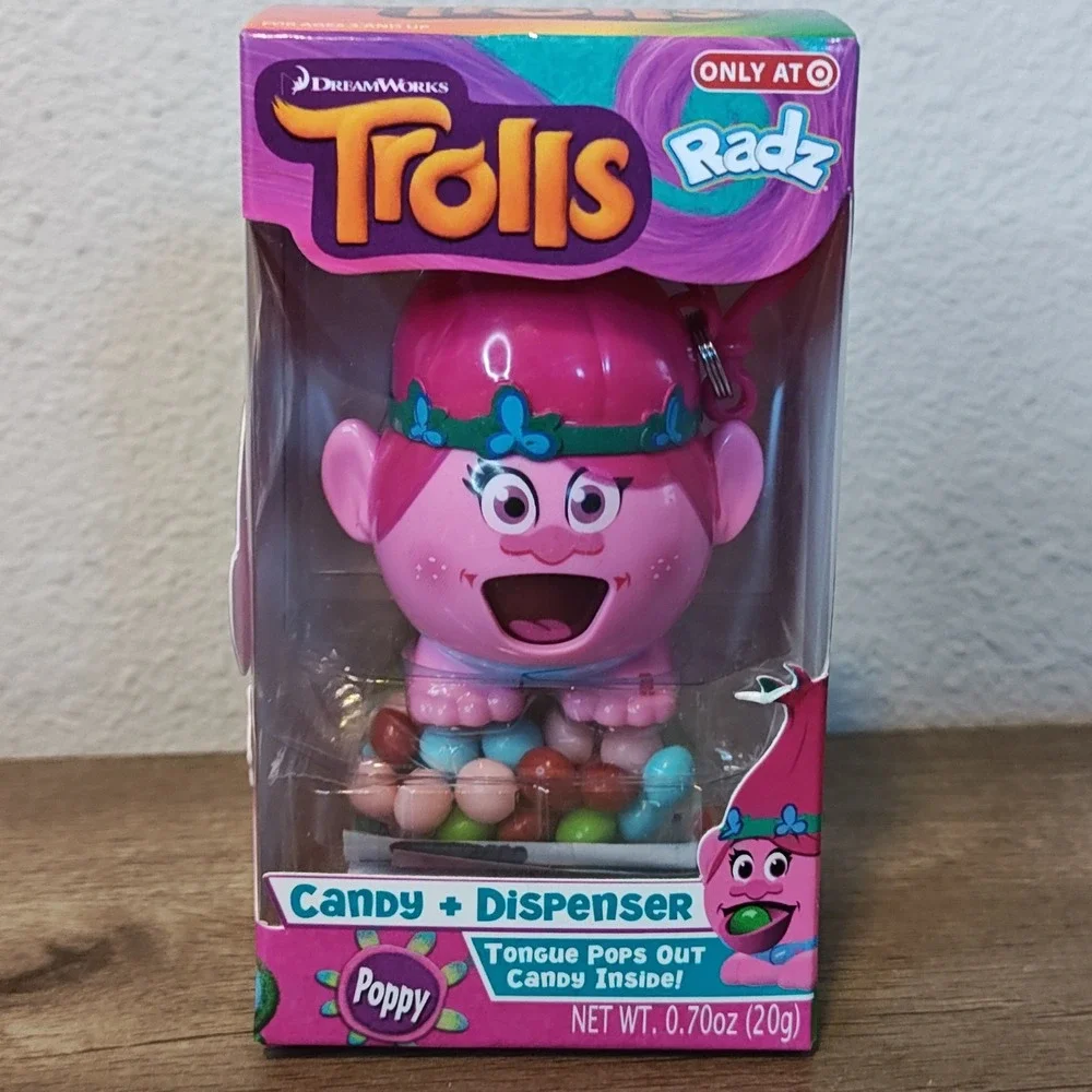 Radz Trolls Poppy Candy Dispenser Pink Target Exclusive Keychain Toy